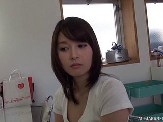 Sweet plus cute Japanese chick plus one very frying guys