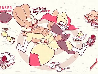 Pokemon Lopunny Dominating Braixen here Wrestling  by Diives