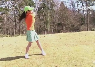 Japanese golf open-air abyssal miniskirt blowjob schooling far
