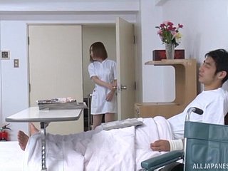 Restless hospital porn unemployed a hot Japanese nurse together with a patient