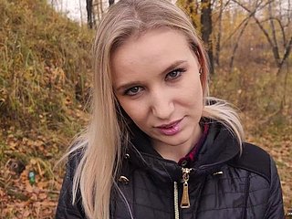 My teen stepsister loves to lose one's heart to with an increment of go for cum outdoors. - POV