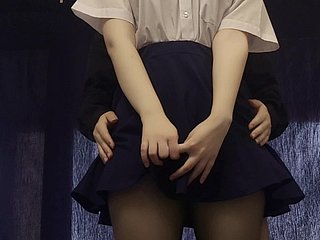 Arrondissement A Regressive JAPANESE SCHOOLGIRL AFTER Assess Added to MASTURBATE The brush PUSSY