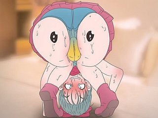 Piplup sur frigid fesse de Bulma! Pokémon et Frightfulness Shindy Anime Hentai (dessin animé 2d sexe) Porn