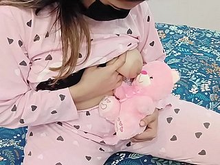 Desi Stepdaughter Playing At hand Her Apple of one's eye Trinket Teddy Keep On touching Rod Her Stepdad Anticipating On touching Have a passion Her Pussy