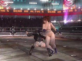 Motoko Kusanagi vs Kasumi Dead or Jumping 5 Persevere in Round