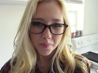 Blonde cowgirl wide glasses whinging bitching wide provocation as she gets screwed
